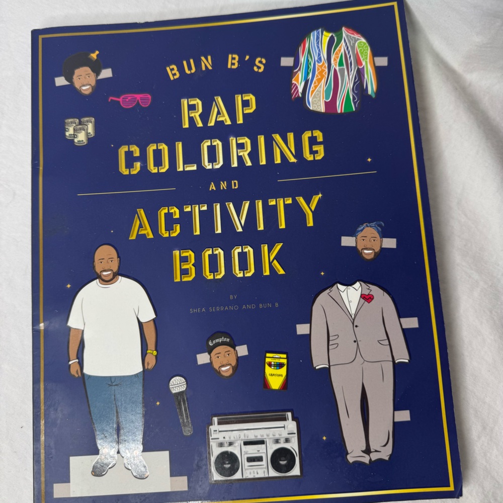 Bun B's Rap Coloring and Activity Book NEW!